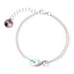 Srebrne zapestnice s kristali Z/9000