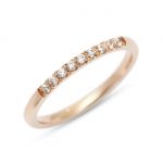 Zlat zaročni prstan rdeče zlato ZP/6003